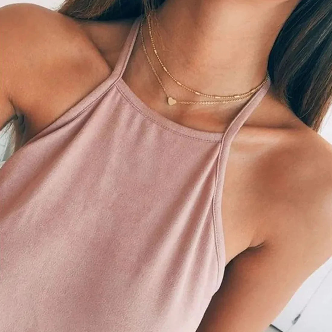 Scarlett Double-Layer Heart Necklace