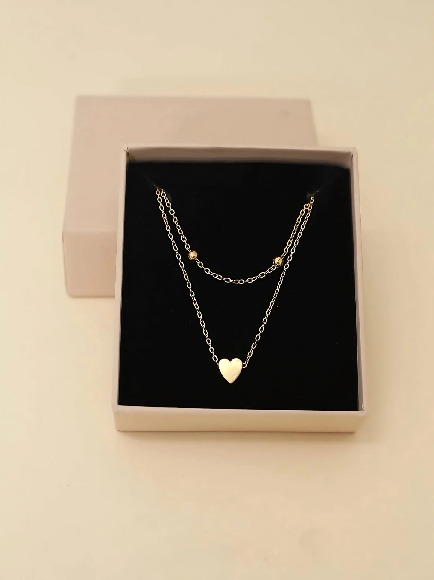 Scarlett Double-Layer Heart Necklace